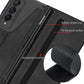 Custodia posteriore in pelle con supporto per penna per Samsung Galaxy Z Fold3 Fold4 5G