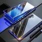 Magnetico Vetro Temperato Bifacciale Custodia Per Telefono Per Samsung