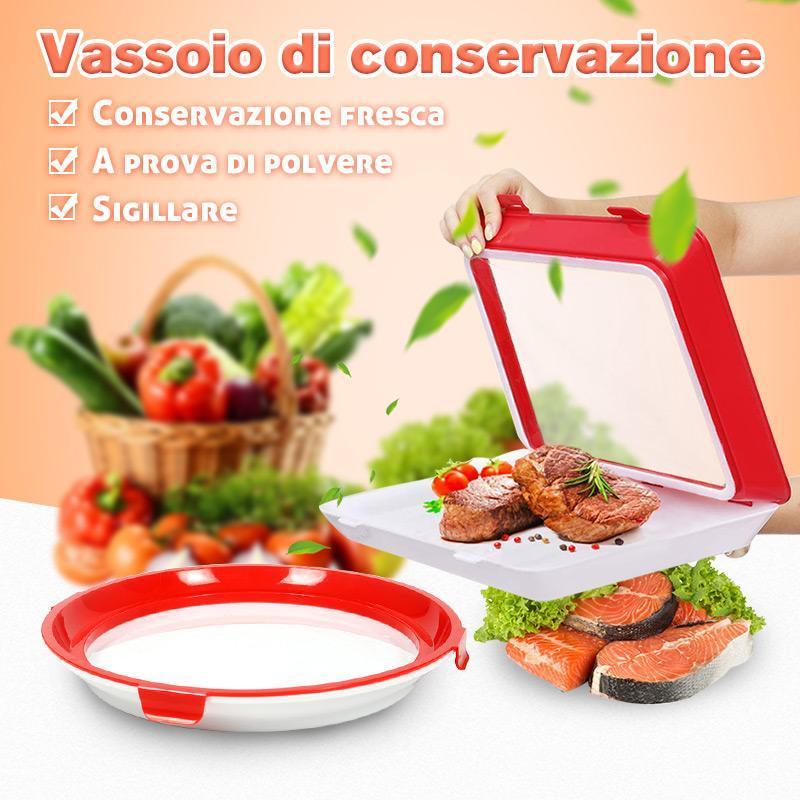 Vassoio Rosso per la Conservazione degli Alimenti-19