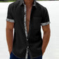 Saldi estivi - 49% OFF💥 --- Camicia casual da uomo con colletto scozzese-2
