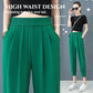 Pantaloni dritti casual elasticizzati traspiranti da donna